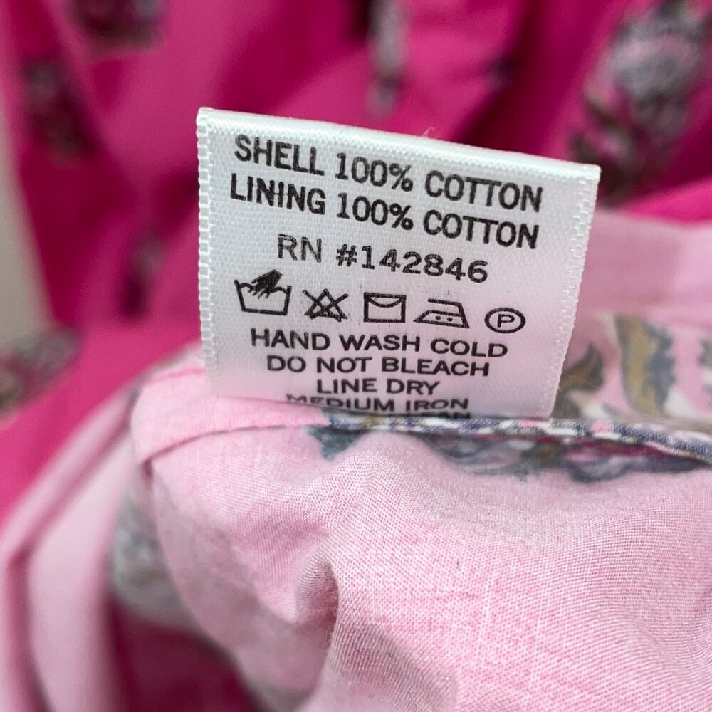 Last Chance! New Rhode Selena 100% Cotton Block Print Maxi Dress Pink XS $495 - Picture 9 of 9